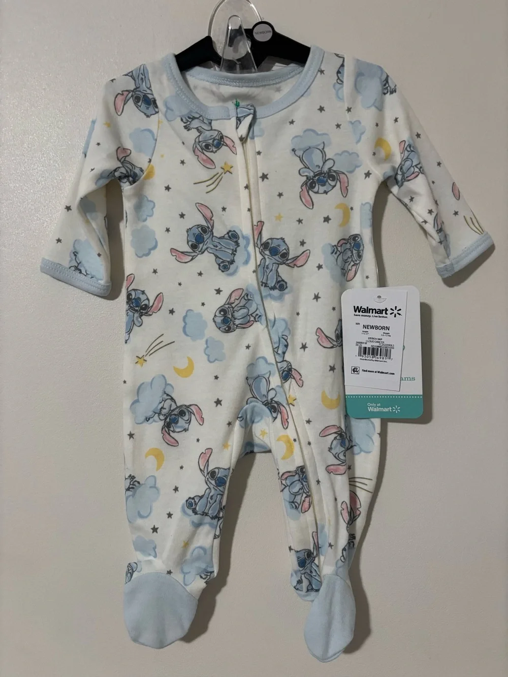 Disney Baby Stitch Pajamas Size Newborn